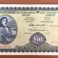 Ireland Ten Pound Lavery Note