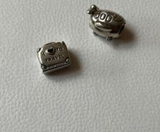 Pandora ( 2 Charms)suitcase & Aeroplane