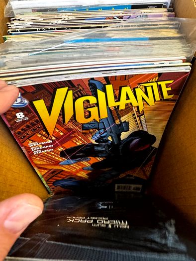 DC Long Comic Box w 250 comics for Sale (2)
