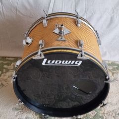 Ludwig 3 ply Standard 20 x 14 Bass Kick drum Gold Astro 70s
