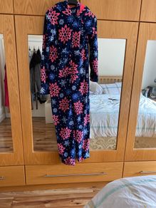 Ladies Onesie with hood & pockets. Loungeable Boutigue
