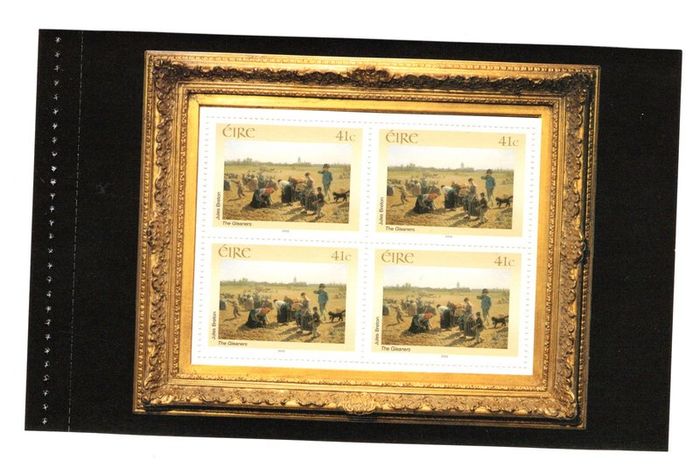 2002 Ireland National Gallery of Ireland Stamp Booklet Mint Never Hinged (MNH). Hibernian HB103. Scanned images of panes included but item is compete booklet