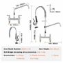 Commercial Faucet with Sprayer Brass (66 cm) Image 8