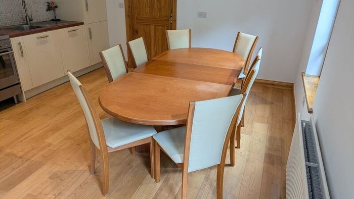 Skovby Dining Table and 8 chairs