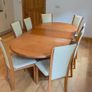 Skovby Dining Table and 8 chairs Image 5
