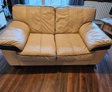 2 seater italian leather sofa