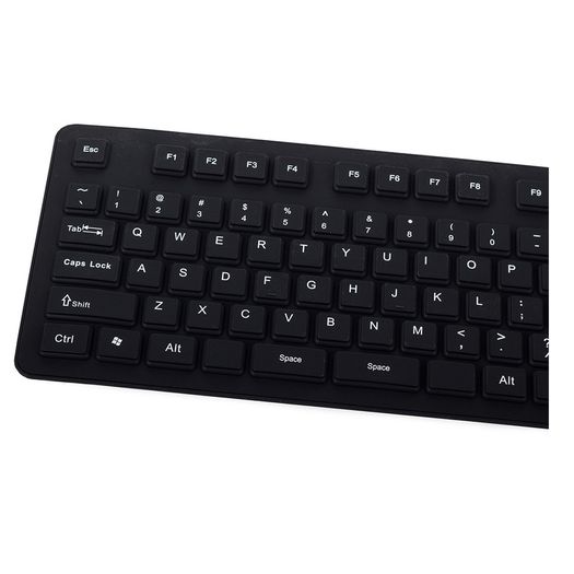 New Wired USB PC Waterproof Flexible Silicone Keyboard Soft Rubber QWERTY #1254