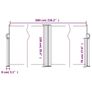 Retractable Side Awning Anthracite 100x600 cm Image 3