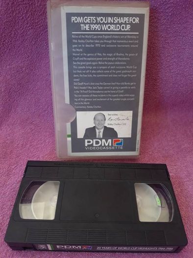 Jackie Charlton 20 Years Of World Cup Football Soccer 1966-86 Vhs Tape