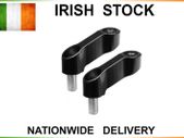 Motorcycle M8 Mirror Raiser/Extender Adaptors - Black
