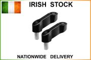 Motorcycle M8 Mirror Raiser/Extender Adaptors - Black