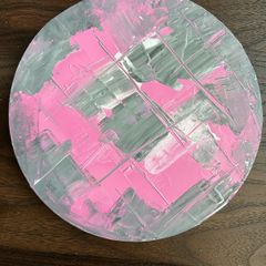 Pink abstract painting