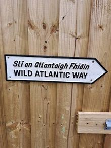 Wild Atlantic way cast iron sign