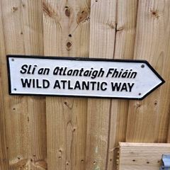 Wild Atlantic way cast iron sign