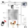 30 by 30CM Automatic Chicken Coop Door Opener Kit with Programmable Timer Controller,and Remot control Image 6