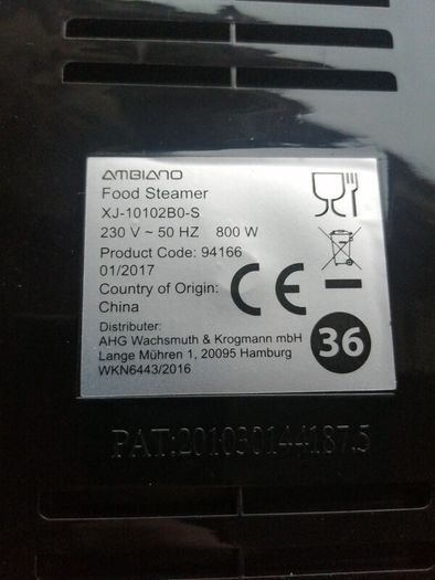 Ambiano Food Steamer