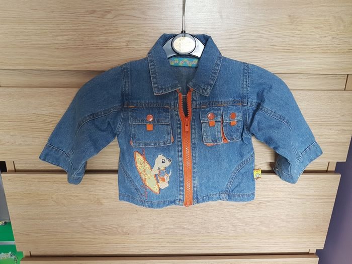6 months baby jeans jacket never worn