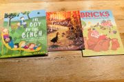 Kids Picture Story Books x3 - Bricks, Little Goose &amp; Boy on the Bench
