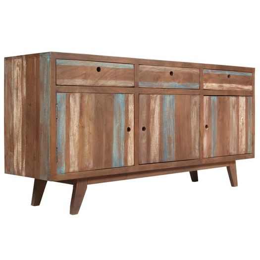 Sideboard Solid Wood Vintage 145x40x75 cm