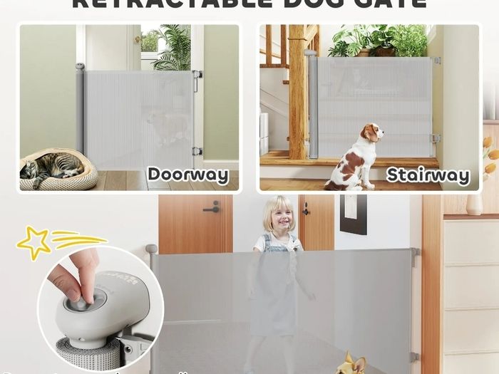 retractable dog gate