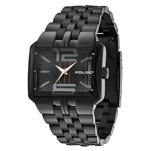 Police PL-13449JSB-02M Men's Matrix Analog Black IP Stainless Steel Bracelet Watch