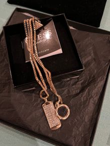 New Rose Plated Guess Necklace