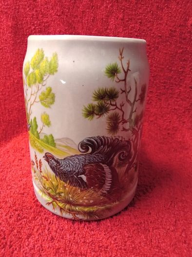 4 Vintage West German Stoneware Beer Steins