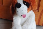A Lovely Large Soft Toy Dog - Excellent Condition Spotless see Pics.