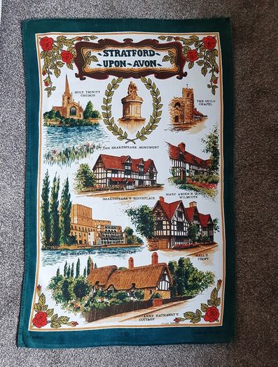 Vintage Souvenir Tea Towel