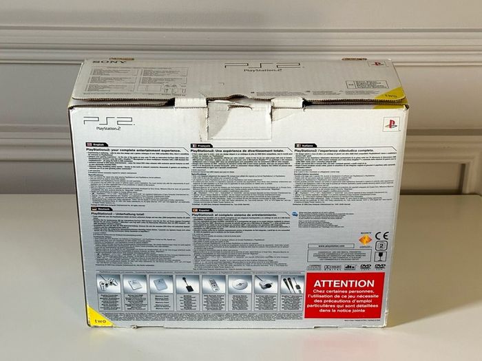 Original Sony PlayStation 2 Slimline Console in Satin Silver Boxed and Beautiful