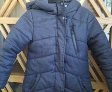 Girls jacket Reserved size 7-8 years dark grey