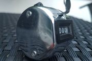 Vintage Osaka Mechanical Hand Tally Counter 4 Digit Manual Clicker Made in Japan