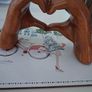 Wooden hands ornament Image 3