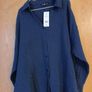 F&F Navy Long Sleeved  Blouse. S. 18.  B.N.W.T. Image 2