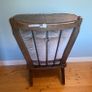 Classic Vintage Upholstered Armchair with Solid Wood Frame | Excellent Condition Image 5
