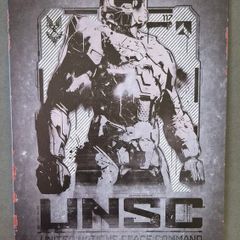 Vintage Style  Metal Sign. HALO, the master cheif.