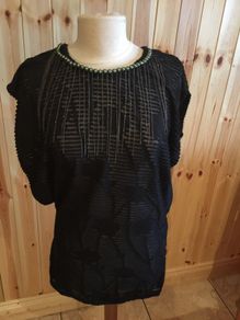 Unusual Black Patterned Dress