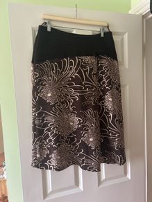 Brown midi skirt