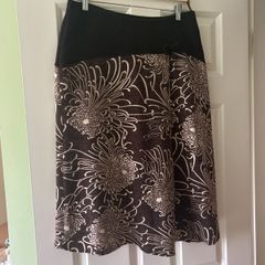 Brown midi skirt