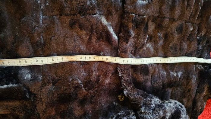 creenstone navy and brown long faux fur