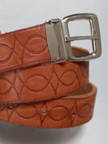 SALE!  Vintage Tooled Leather Children's Belt