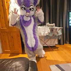 furry costume fursuit mascot suit purple husky