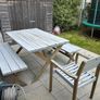 Garden Table, 2 Benches & Chairs Image 3