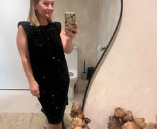 Sequin midi dress