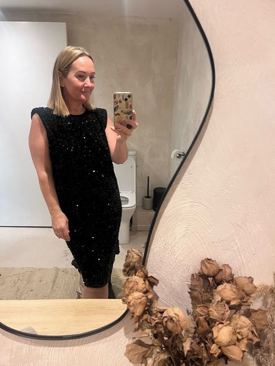 Sequin midi dress