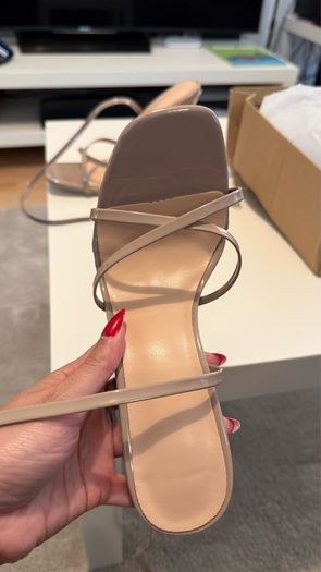 Nude high heels