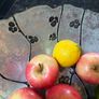 Engraved Glass Fruit Bowl Image 2