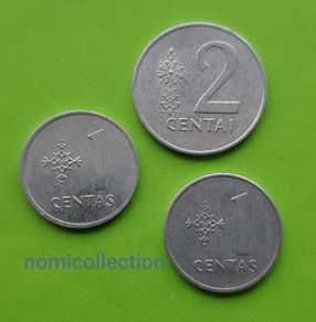 Lithuania 1991 year coins.