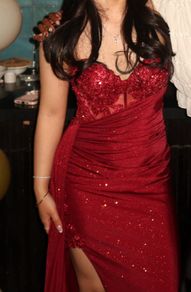 Burgundy Oh Hello Evening dress
