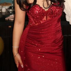 Burgundy Oh Hello Evening dress